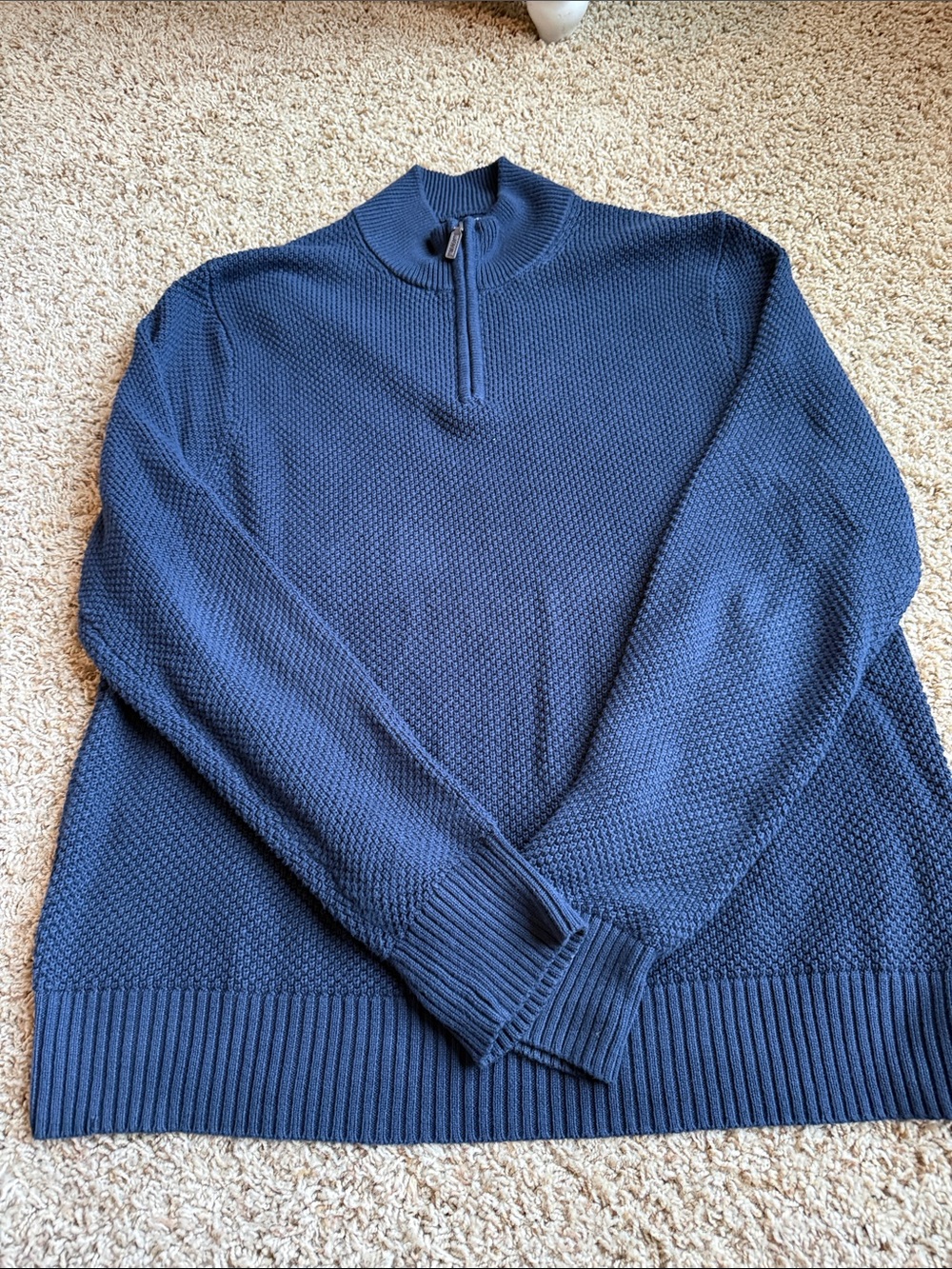 J. Crew Classic Men's quarter-Zip Sweater - Navy